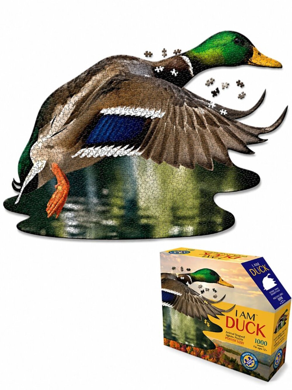 Madd Capp I Am Duck 1000 Piece Animal Shaped Jigsaw Puzzle Poster Size